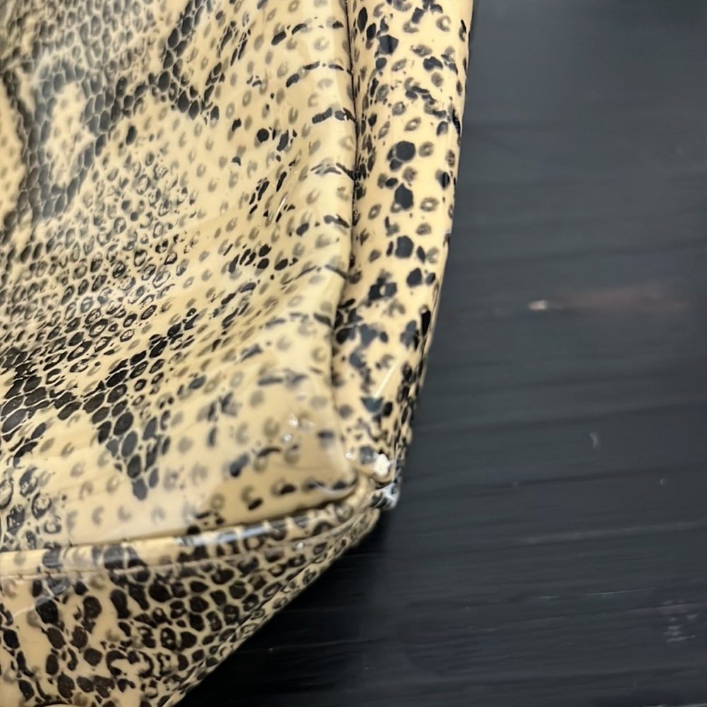 Timmy Woods Vintage Snake Faux Print Python Polyu… - image 8